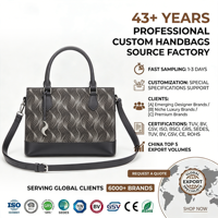 Sac à main de luxe personnalisé pour femme, motif géométrique imprimé autruche, pompon, imperméable, forme oreiller, noir