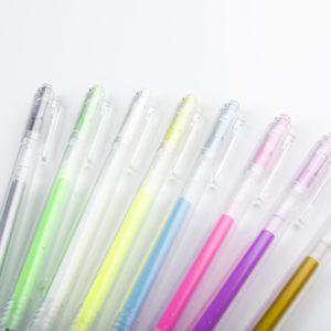 Test Good Fancy Rainbow Bolígrafo de gel retráctil Tinta de gel 0,5mm Color Azul Logo - Product Image 2