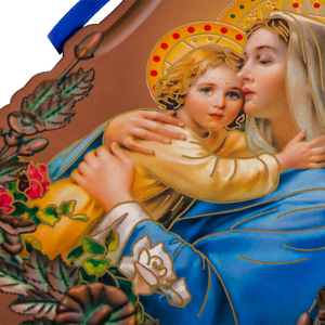 En gros supérieur la famille décore le portrait de famille de mère et fils woodiness mur accroche pour personne - Product Image 4