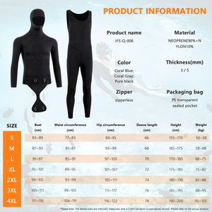 Wholesale/Sample Order Dive Suit 1.5mm 3MM 5MM 7mm CR Neoprene Custom Spearfishing <b>Wetsuit</b> Q-008 3mm <b>Wetsuits</b> Neoprene Full Wets - Product Image 2