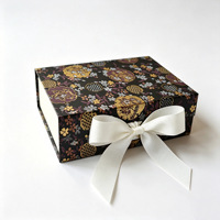 Boîte cadeau pliable monobloc, style chinois traditionnel, souvenir, emballage pour cosmétiques et vêtements, vide, recyclable, pour la Saint-Valentin