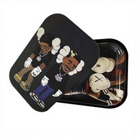 Tpack Personnalisé en Gros Durable avec Motif Animalier, Accessoires de Couverture Métallique Magnétique pour Plateau de Service à Tabac