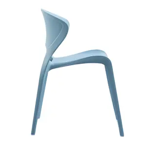 Yeni ürün ucuz açık beyaz modern tasarım eğlence istifleme yemek plastik sandalye