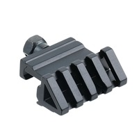 Support de lunette tactique en aluminium 20 mm, angle décalé de 45 degrés, support latéral à 4 fentes, support pour lampes de poche, modèle RTS, accessoires de chasse