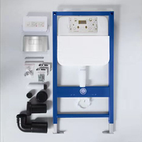 Citerne WC encastrée à double chasse CE avec cadre en acier pour toilettes murales – Réservoir d'eau dissimulé pour sanitaires de salle de bain