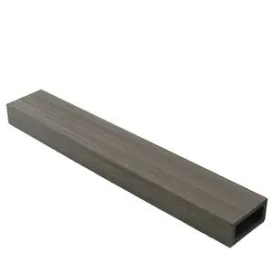 wpc timber tube boards dark gray wpc timber tube co-extrusion timber tube