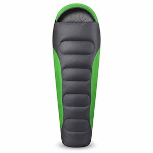 Green Spliced <b>Lightweight</b> 3-Season Hooded Alpine Outdoor <b>Sleeping</b> <b>Bag</b> Compression Stuff Sack for Hiking Backpacking Car Camping - Product Image 3