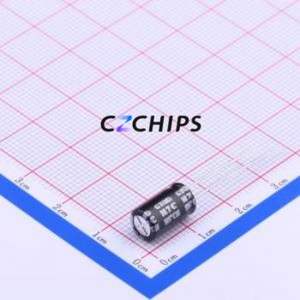 Condensateur électrolytique en aluminium à montage traversant EGT476M1JE11RR, composant à montage traversant (THT), D6.3xL11mm 47uF 20% 63V 2.5mm - Product Image 1