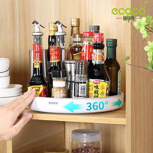 Organizador Giratorio Ecoco Grande Negro Multifuncional para Condimentos, Especias y Frascos de Cocina - Product Image 4