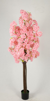 Fleurs en soie artificielle de haute qualité en forme d'arbres à fleurs de cerisier pour décorations de mariage d'intérieur décorations d'hôtel