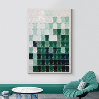Personnalisé Vente en gros Hôtel Oeuvres Grand Luxe Acrylique 3D Peinture Décorative Abstrait Installation Mur Art