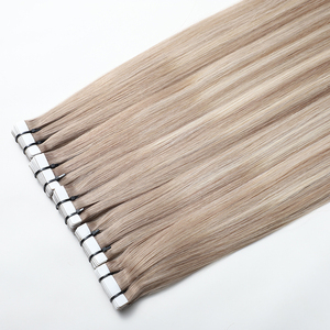 Bán buôn cao cấp 100% gốc Việt phần mở rộng tóc con người xương thẳng balayage với vô hình hai mặt Băng - Product Image 4