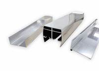Cadre de cabine de douche en alliage d'aluminium de la série 6000 noir chromé avec services de soudage, de pliage et de découpe, taille personnalisable