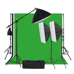 Hot Sale Anpassbare Foto ausrüstung Photo Studio Softbox Light Kit mit Hintergründen