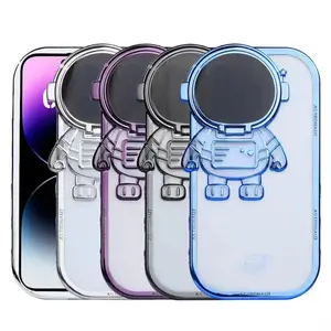 Casing Ponsel Keren Bingkai Lensa Kamera Astronot Desain Baru 2023 untuk iPhone 12 13 14 Pro 12 13 14 Pro Max