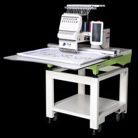 Machine à broder à tête unique automatique pour chapeaux, t-shirts, vêtements, toutes tailles, machine à broder informatique à une tête, machine à broder informatique à une tête