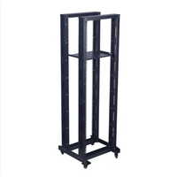 Rack de serveur mobile 27U 550*1400*600MM 19 pouces à deux colonnes et double rail, en acier laminé à froid SPCC, profondeur 600 mm