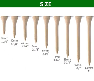 Tees de golf en bambou biodégradable légers et durables en gros, conception de logo gratuite, échantillon incassable personnalisé - Product Image 5