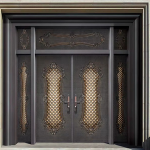 Porte coulissante automatique antivol en aluminium massif pour cour, <span class=keywords><strong>avec</strong></span> un design moderne et une protection anti-corrosion - Product Image 1