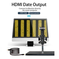 Boshida mikroskop Digital HD1002CL-A01, alat ukur monokuler lampu cincin LED untuk pemeriksaan PCB dan perbaikan ponsel