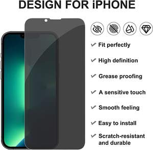 Für <span class=keywords><strong>I</strong></span> Phone 13 Pro Max Full Cover Displays chutz folie Datenschutz Glas folie Anti Peep 0,33 MM - Product Image 4