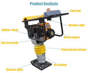 Wacking जैक Rm80 उच्च गुणवत्ता वाली मिट्टी टैम्पिंग रैमर कॉम्पैक्टर - Product Image 5