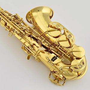 Saxophone ténor chinois personnalisé en gros avec finition laquée dorée, étui étanche, instrument en laiton de qualité supérieure - Product Image 4