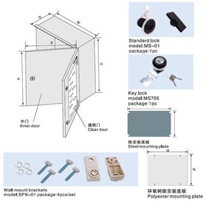Thời tiết phân phối hộp FRP GRP SMC DMC sợi thủy tinh bao vây điện polyester bao vây IP66 sợi thủy tinh tủ - Product Image 6