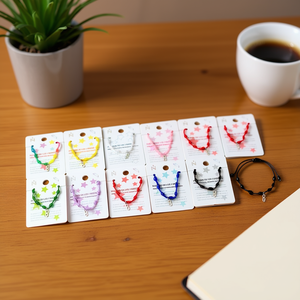 Juego de pulseras con cuentas de acero inoxidable, 12 piezas, patrón de estrella hecho a mano, joyería de regalo unisex - Product Image 3