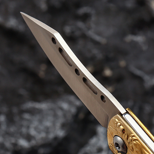 Golden <strong>Dragon</strong> Folding Outdoor Comb Camping Hunting <strong>Knife</strong> Survival Free Sample Stainless Steel Pocket Tactical Animals Knifes - Product Image 6