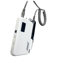 Machine à ongles professionnelle portable haute vitesse 30000 tr/min, outil rechargeable de forme conique en plastique