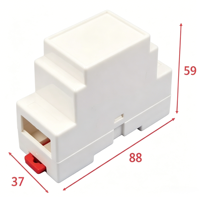 Contenitore per guida DIN 88*59*37mm, Scatola di controllo PLC industriale, Contenitore in plastica per guida DIN, Scatola di giunzione fai-da-te in ABS, Contenitore elettronico