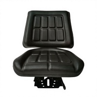 Siège de tracteur JM, hauteur réglable, absorption des chocs, matériau Foma/PVC, garantie 1 an, ceinture de sécurité, appui-tête, compatible avec les moissonneuses-batteuses
