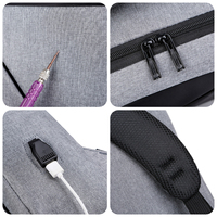 Mochila de Negocios al por Mayor, Mochila para Portátil de 15.6 Pulgadas de Poliéster Oxford con Cierre de Cremallera USB, Impermeable, Unisex, para Uso Comercial