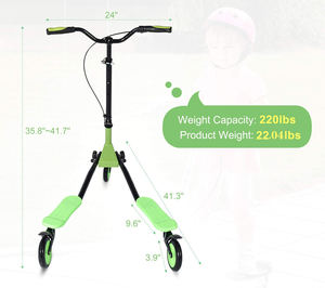 Flicker <strong>Scooter</strong>, <strong>Wiggle</strong> <strong>Scooter</strong> for Kids, 3 Wheels Push Swing <strong>Scooter</strong> Foldable - Product Image 6