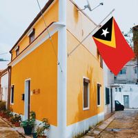 Drapeau du Timor Oriental personnalisé imprimé recto-verso 3x5 pieds, personnalisable pour tous les drapeaux nationaux et les drapeaux de présentation.