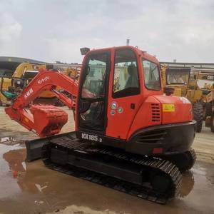 Excavadora Pequeña Usada Original de Japón, Kubota de 8 Toneladas, Kx185-3 de Segunda Mano, Miniexcavadora Kx185 con Cabina con Aire Acondicionado, Kx185-3 - Product Image 1