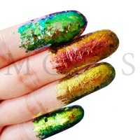 Poudre de Pigment de peinture cosmétique, feuilles/flocons de caméléon irrégulières pour ombre à paupières