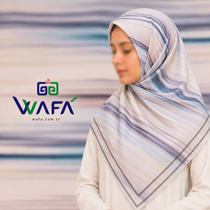Wafa Luxury Fashion Printed Jacquard Voile <b>Square</b> Scarf Premium Polyester Chiffon Breathable Touch Framed Design Turkish <b>Hijab</b> - Product Image 5