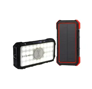 Panneau solaire portatif imperméable de powerbank de 20000mah 30000mah, banque solaire de puissance de chargeur 20000mah