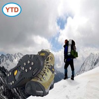 Crampons à glace antidérapants réglables YTD pour sports d'hiver, certifiés CE, durables, légers, de haute qualité, option de logo personnalisé