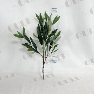 <span class=keywords><strong>LO</strong></span>-بالجملة ديكور منزلي وحدث واقعي نبات زيتون صناعي مقاوم للأشعة فوق البنفسجية 5 شوكة فرع زيتون صناعي بالفواكه - Product Image 2