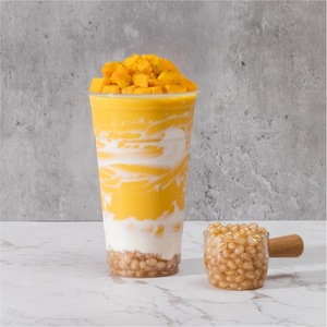 Bicchieri Monouso in PET da 98mm per Bevande Fredde, Tè al Latte, Boba, Gelato, Yogurt, Bicchieri da Asporto in Plastica da 12, 16, 20, 24oz con Coperchio e Cannuccia - Product Image 2