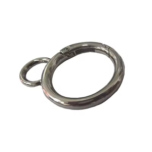 Luxurious 20mm Fashionable Spring <strong>Carabiner</strong> Keychain O Ring Hook <strong>Clip</strong> for Leather Bag Handbag Hardware - Product Image 3