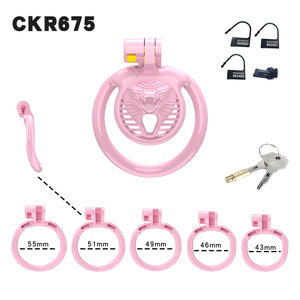 Sıcak satış yılanbaş tarzı küçük erkek bekaret kafes slave horoz kilit 5 yüzükler yetişkin seks oyuncakları erkekler için - Product Image 3