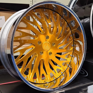 Maßgefertigte Gebürstete Geschmiedete Leichtmetallfelgen 100mm Lochkreis 5x112/5x115/5x127 6*139,7 20-26 Zoll 2/3-teilig Mesh-Design Rucci Felgen - Product Image 4