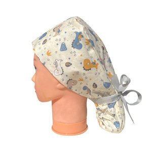 Gorro Quirúrgico para Cabello Largo, Turbante con Estampado <span class=keywords><strong>de</strong></span> Mariposa, Paisley y Plumas, con Hebilla, <span class=keywords><strong>de</strong></span> Sarga <span class=keywords><strong>de</strong></span> Algodón, para Enfermeras - Product Image 6