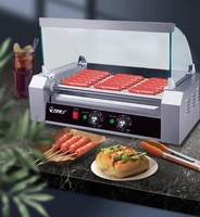 Machine de gril de hot-dog ETON, machine à saucisse de rouleau de hot-dog électrique commercial, gril de hot-dog 11 rouleaux