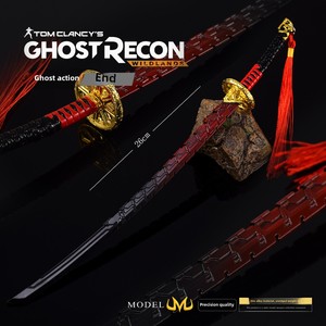 Ornamento di gioco di ricognizione fantasma tutto in metallo <span class=keywords><strong>Samurai</strong></span> spada giocattolo con Cast inciso tecnica anniversario medaglie periferiche - Product Image 5