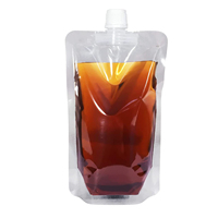 Petit lot personnalisé en plastique transparent réutilisable portable voyage eau potable conteneur emballage bec sac eau sac